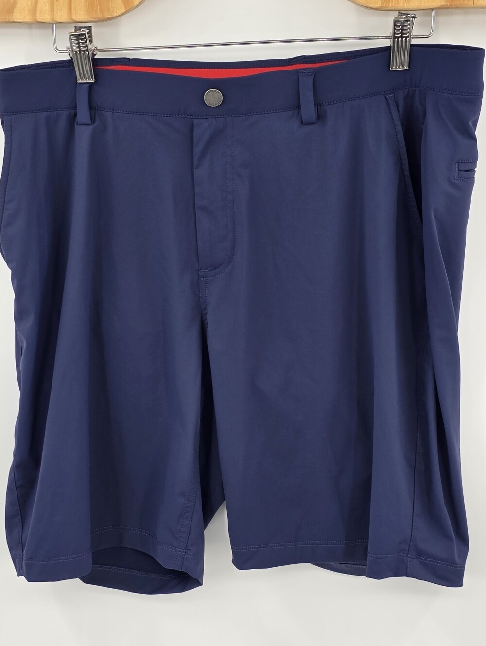 Redvanly Hanover Shorts Mens L Blue Golf Athletic Performance Pull On Stretch